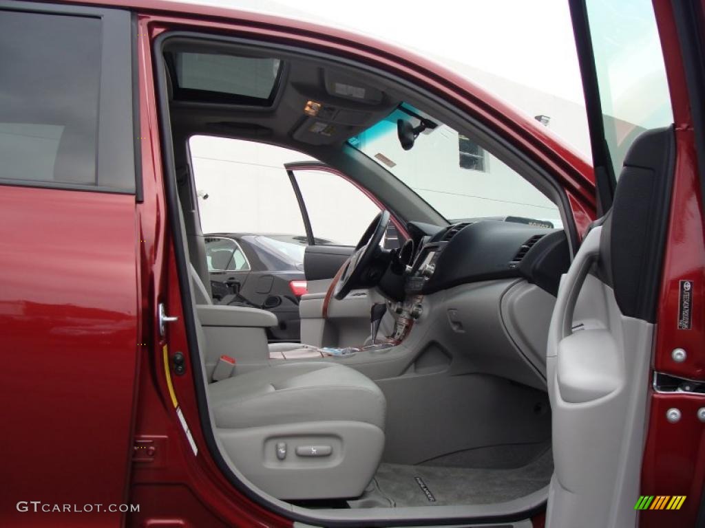 2008 Highlander Limited 4WD - Salsa Red Pearl / Ash Gray photo #10