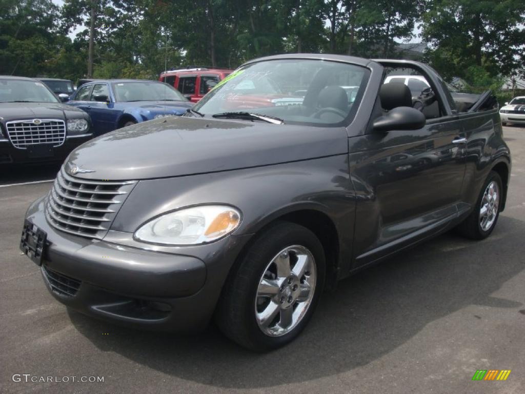 2005 PT Cruiser Touring Turbo Convertible - Graphite Gray Metallic / Dark Slate Gray photo #1
