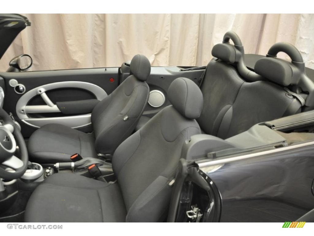 Panther Black Interior 2008 Mini Cooper Convertible Photo #35171343