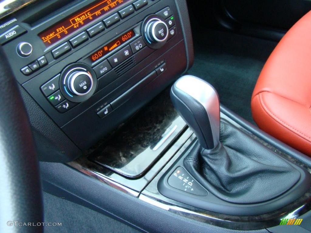 2009 1 Series 128i Coupe - Alpine White / Coral Red Boston Leather photo #13
