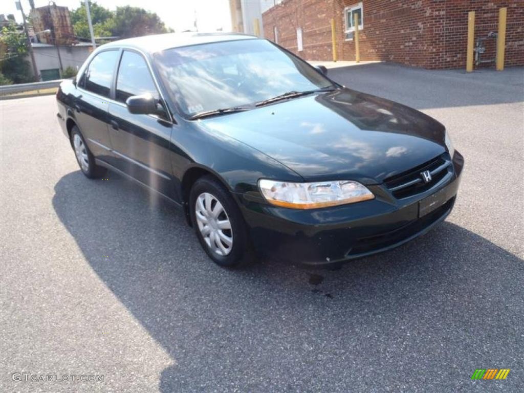 1998 Accord LX Sedan - Dark Emerald Pearl / Quartz photo #3