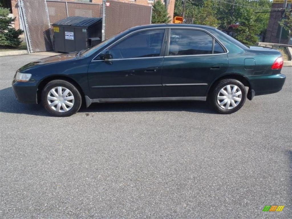1998 Accord LX Sedan - Dark Emerald Pearl / Quartz photo #4