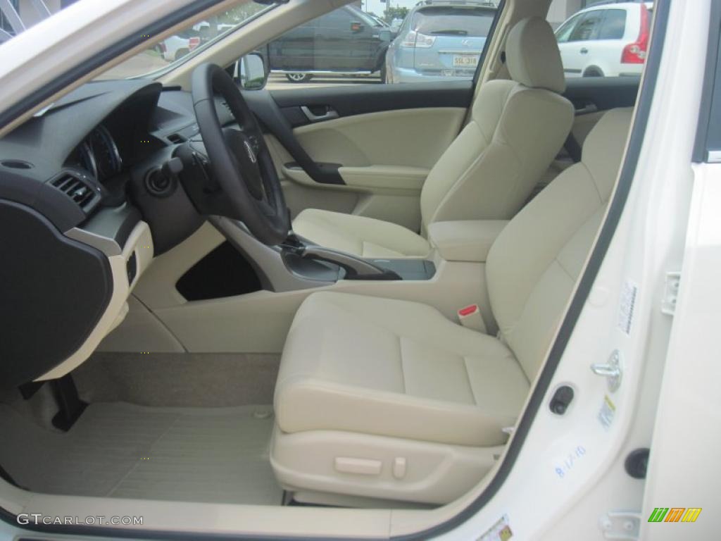 2010 TSX Sedan - Premium White Pearl / Parchment photo #7