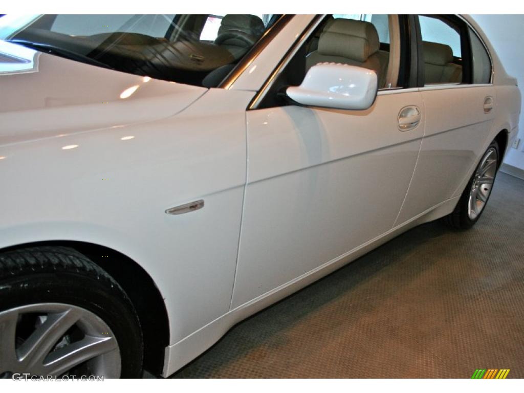 2003 7 Series 745Li Sedan - Alpine White / Dark Beige/Beige III photo #15