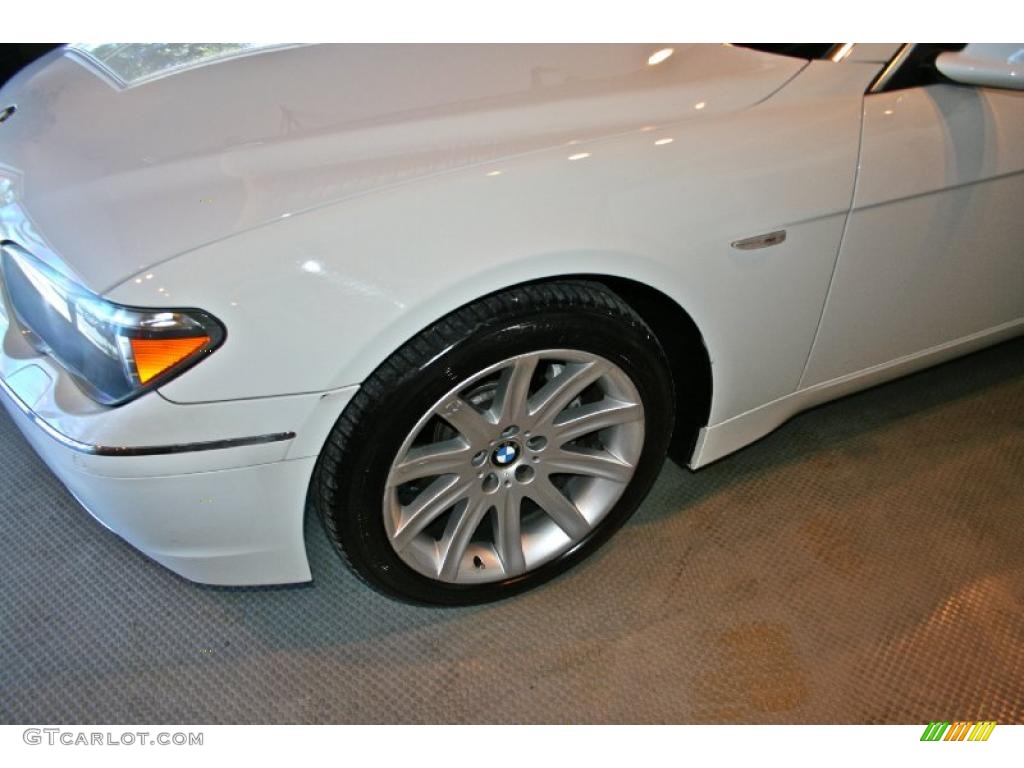 2003 7 Series 745Li Sedan - Alpine White / Dark Beige/Beige III photo #16