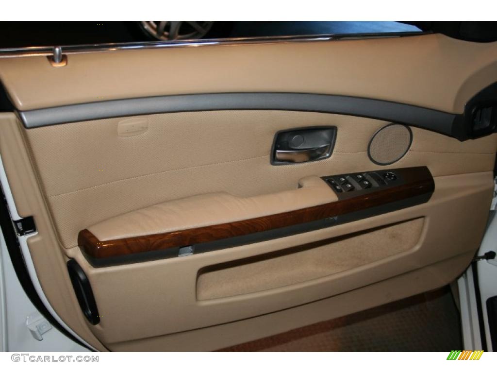 2003 7 Series 745Li Sedan - Alpine White / Dark Beige/Beige III photo #28