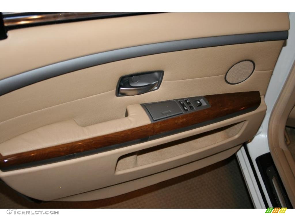 2003 7 Series 745Li Sedan - Alpine White / Dark Beige/Beige III photo #29