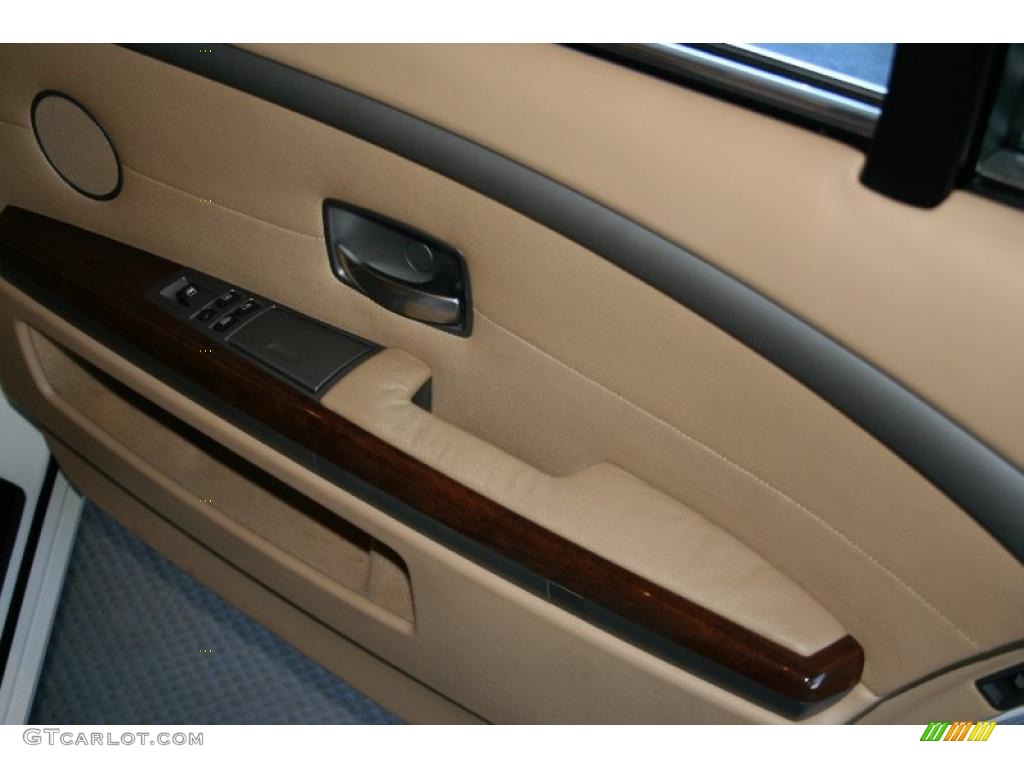 2003 7 Series 745Li Sedan - Alpine White / Dark Beige/Beige III photo #30