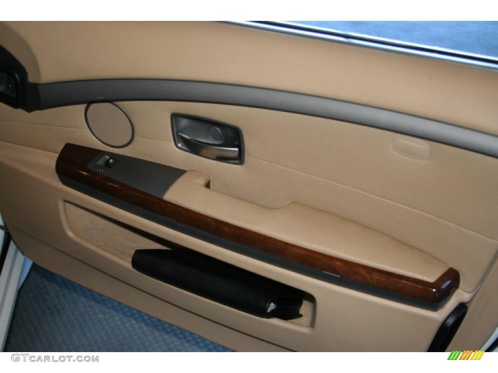 2003 7 Series 745Li Sedan - Alpine White / Dark Beige/Beige III photo #31