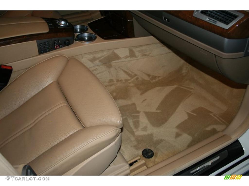 2003 7 Series 745Li Sedan - Alpine White / Dark Beige/Beige III photo #33