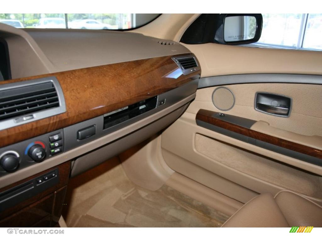 2003 7 Series 745Li Sedan - Alpine White / Dark Beige/Beige III photo #41