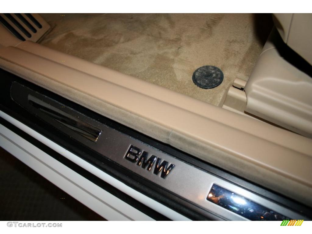 2003 7 Series 745Li Sedan - Alpine White / Dark Beige/Beige III photo #52