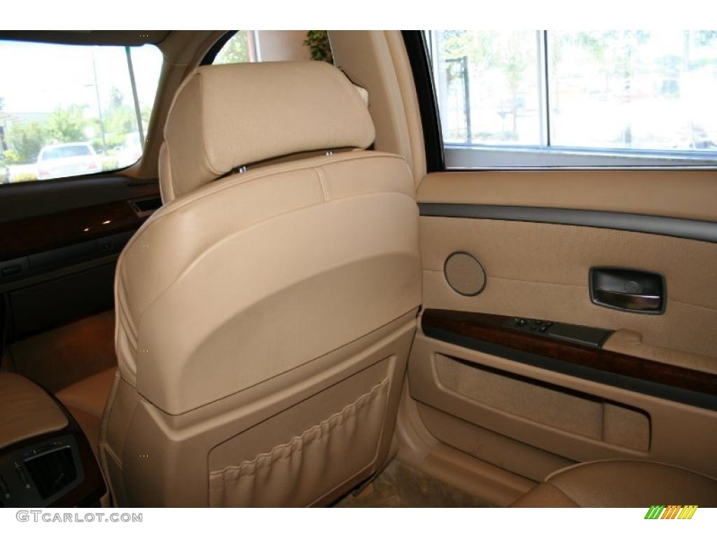 2003 7 Series 745Li Sedan - Alpine White / Dark Beige/Beige III photo #57