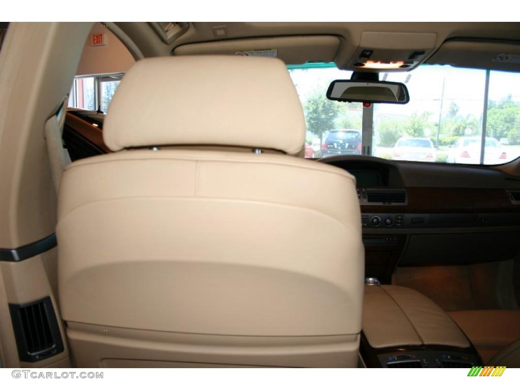 2003 7 Series 745Li Sedan - Alpine White / Dark Beige/Beige III photo #58
