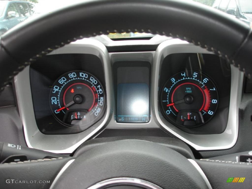 2010 Camaro SS Coupe - Cyber Gray Metallic / Gray photo #13