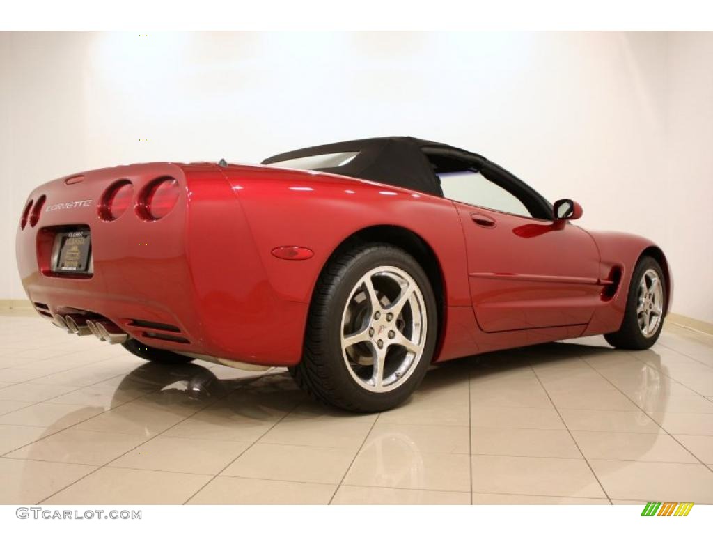 2002 Corvette Convertible - Magnetic Red II Metallic / Black photo #8