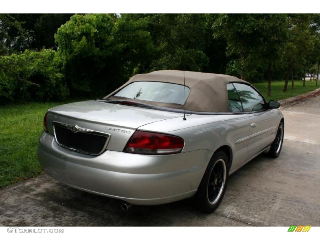 2004 Sebring Limited Convertible - Bright Silver Metallic / Taupe photo #9