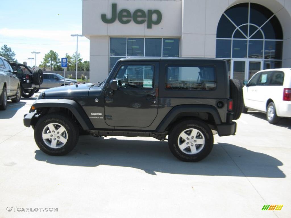 2010 Wrangler Sport 4x4 - Dark Charcoal Pearl / Dark Slate Gray/Medium Slate Gray photo #2