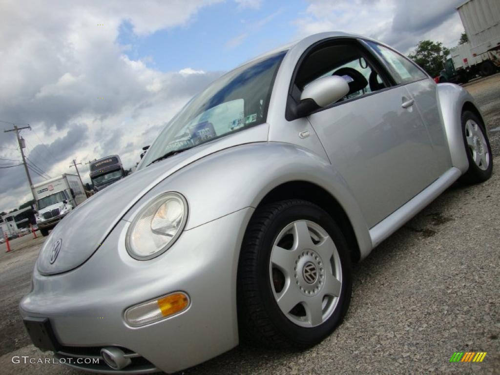 2001 New Beetle GLX 1.8T Coupe - Silver Arrow Metallic / Black photo #1
