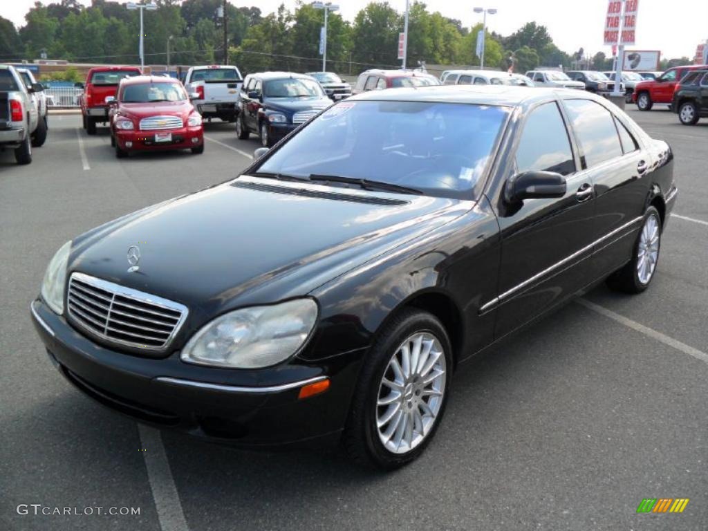 2001 S 500 Sedan - Black / Charcoal photo #1