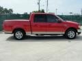 2002 Bright Red Ford F150 XLT SuperCrew  photo #2