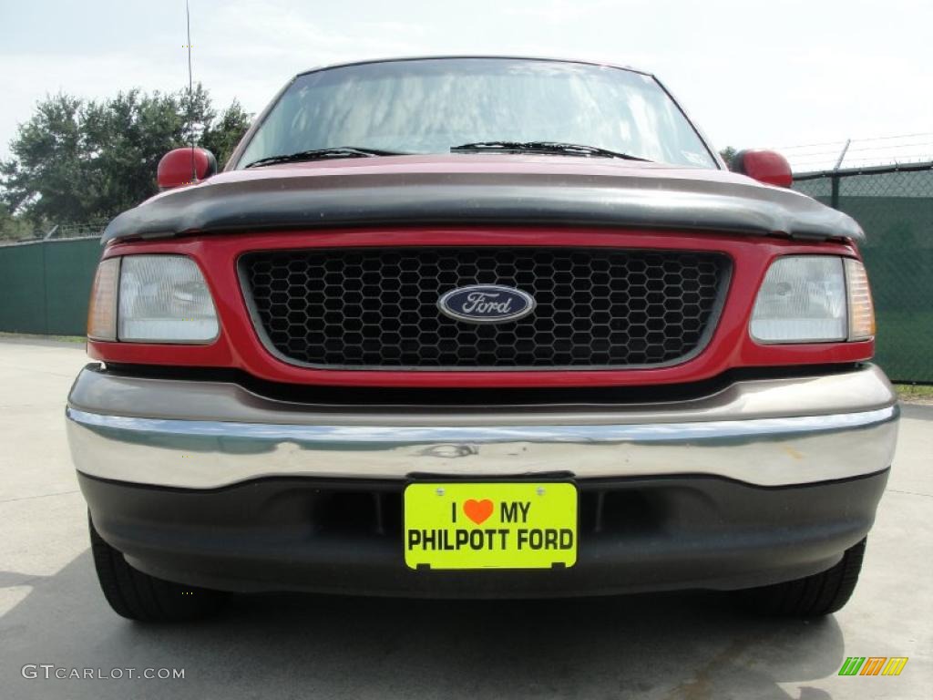 2002 F150 XLT SuperCrew - Bright Red / Medium Parchment photo #9