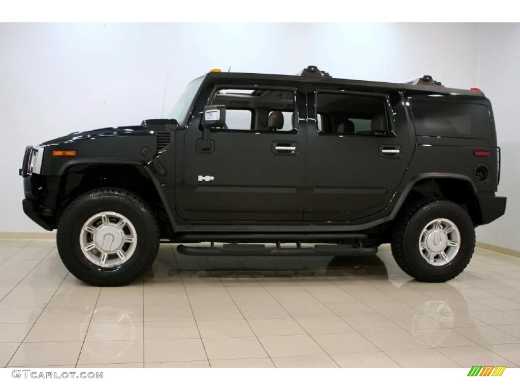 2004 H2 SUV - Black / Wheat photo #4