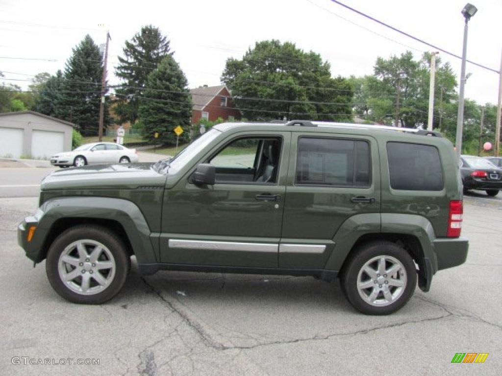 2008 Liberty Limited 4x4 - Jeep Green Metallic / Pastel Slate Gray photo #5