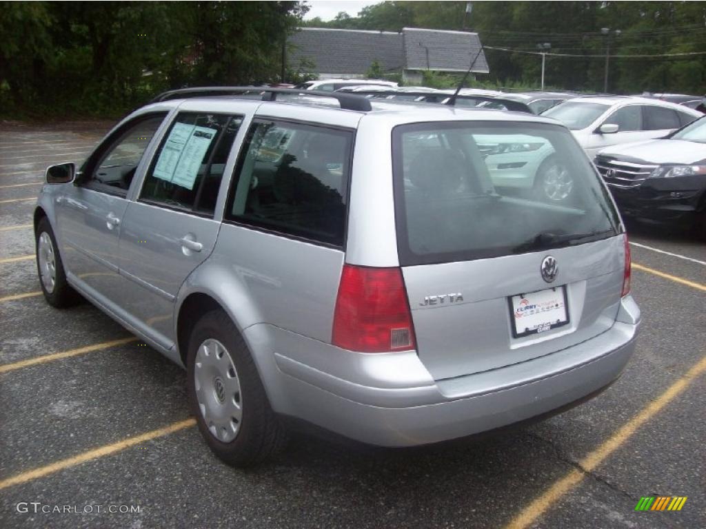 2002 Jetta GLS Wagon - Silver Arrow Metallic / Black photo #2