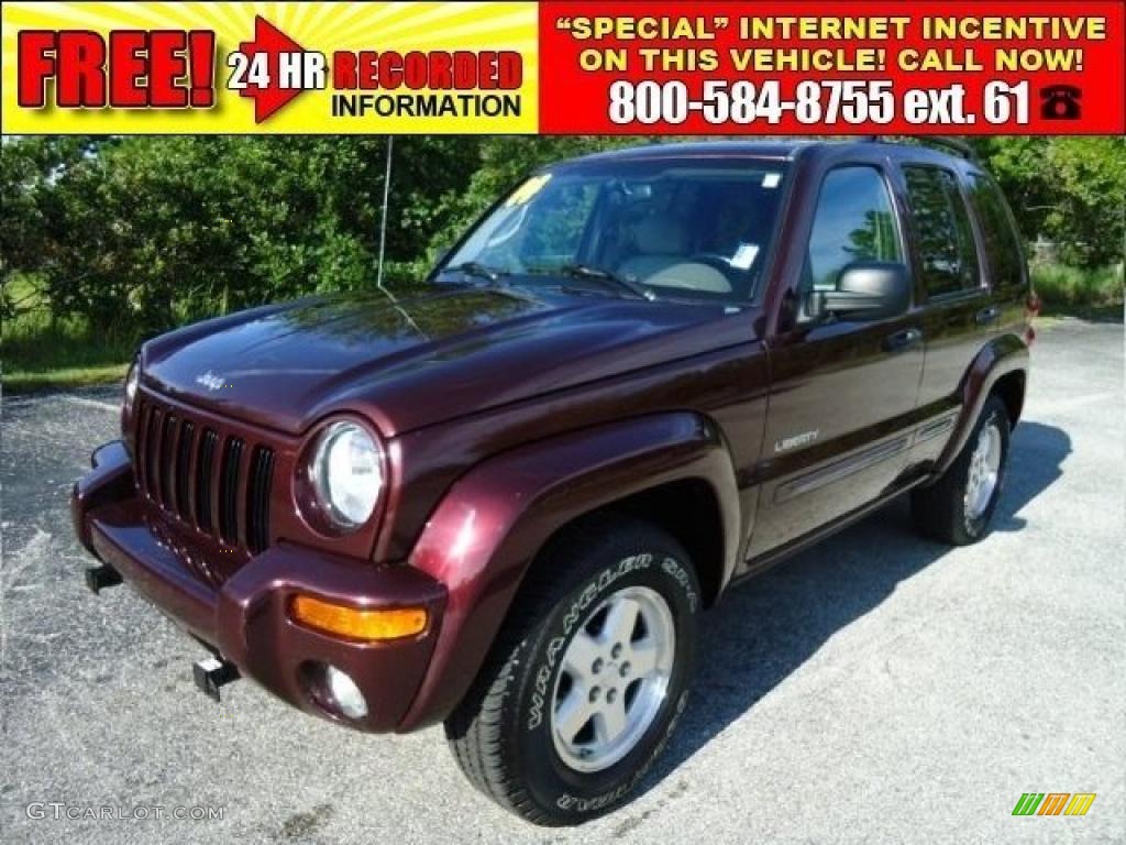 Deep Molten Red Pearl Jeep Liberty