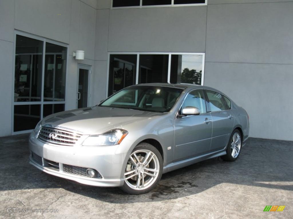 2007 M 35 Sport Sedan - Liquid Platinum Metallic / Stone photo #1