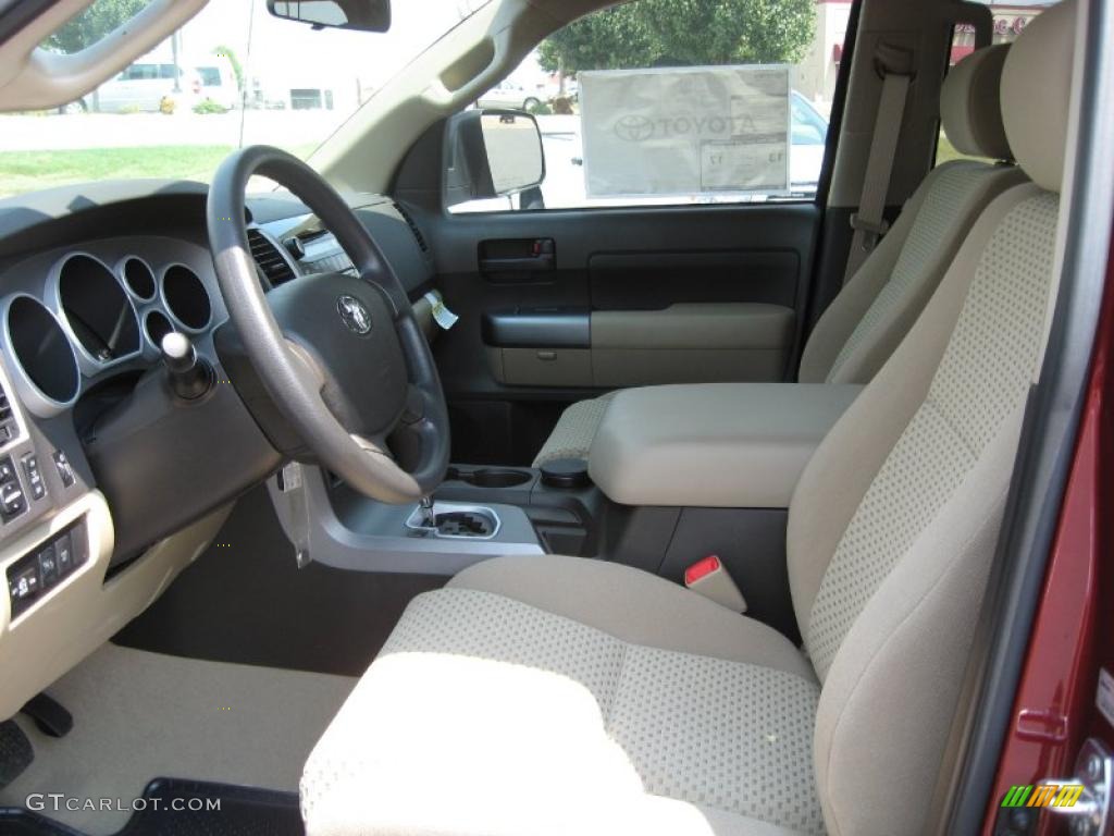 2010 Tundra CrewMax 4x4 - Salsa Red Pearl / Sand Beige photo #11