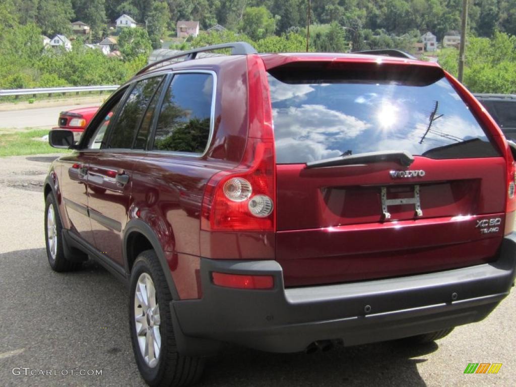 2004 XC90 T6 AWD - Ruby Red Metallic / Taupe/Light Taupe photo #6