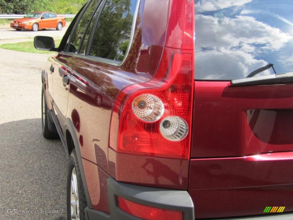 2004 XC90 T6 AWD - Ruby Red Metallic / Taupe/Light Taupe photo #7