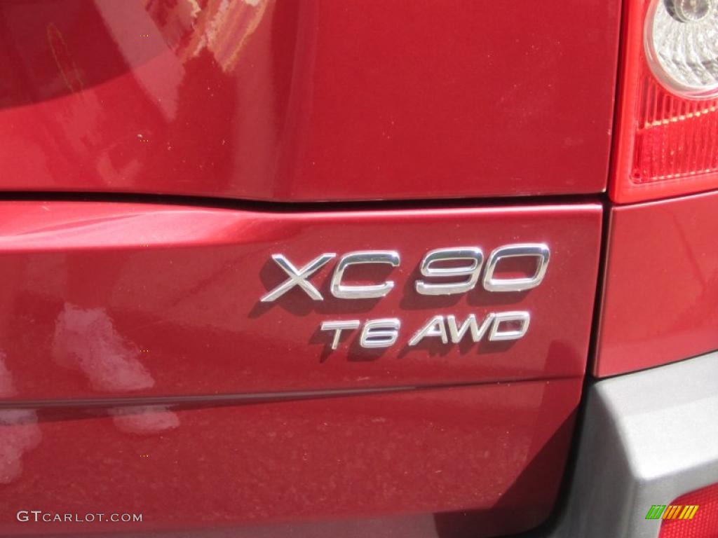 2004 XC90 T6 AWD - Ruby Red Metallic / Taupe/Light Taupe photo #8