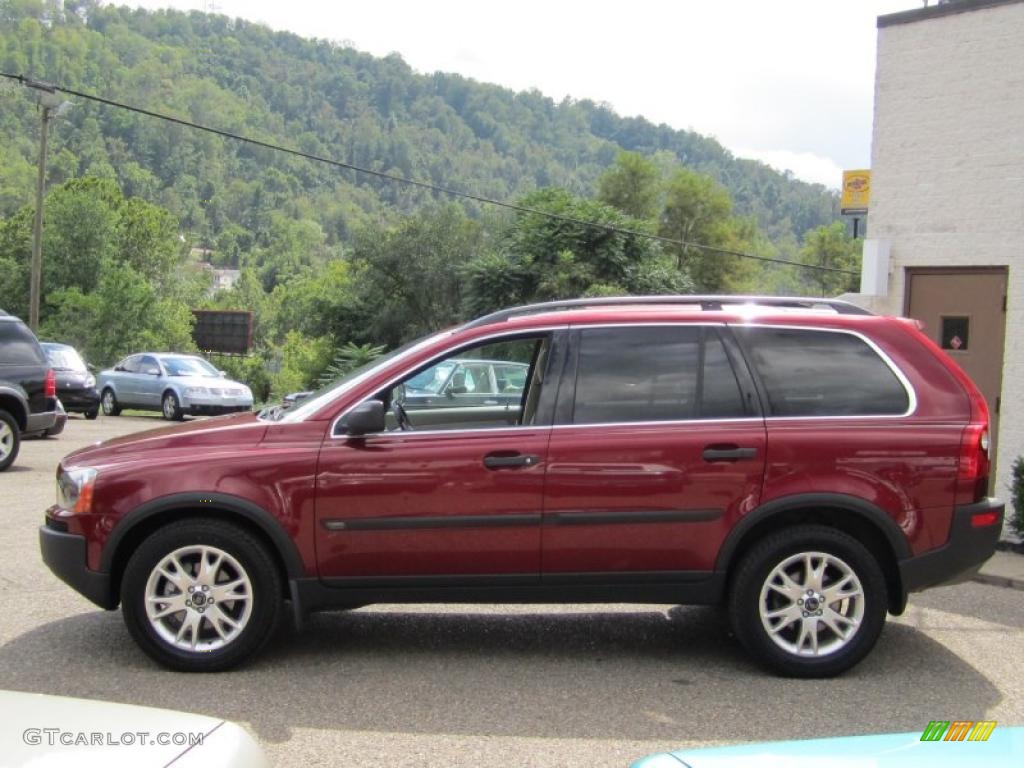 2004 XC90 T6 AWD - Ruby Red Metallic / Taupe/Light Taupe photo #10