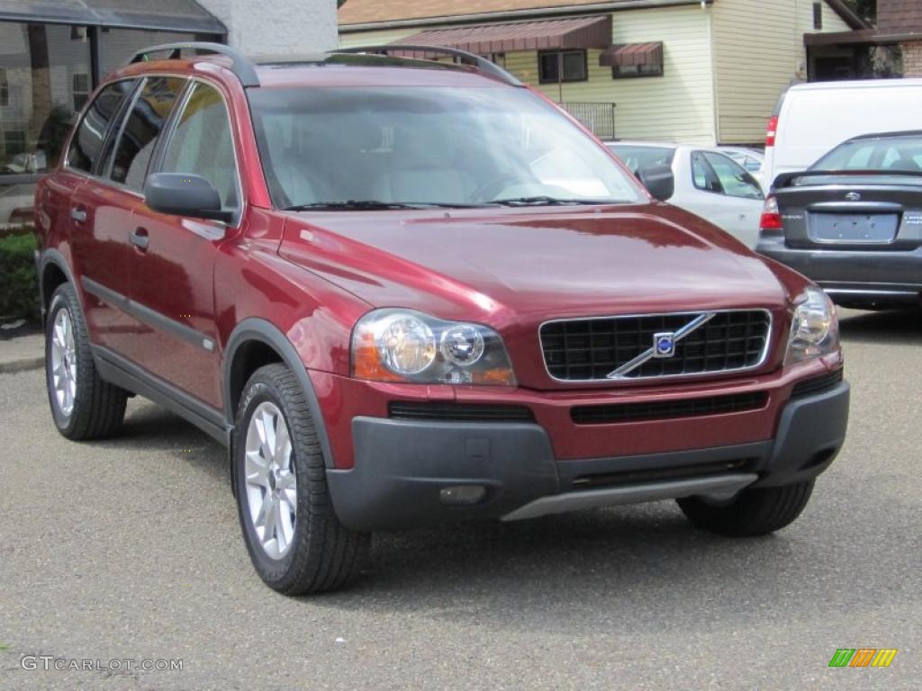 2004 XC90 T6 AWD - Ruby Red Metallic / Taupe/Light Taupe photo #15