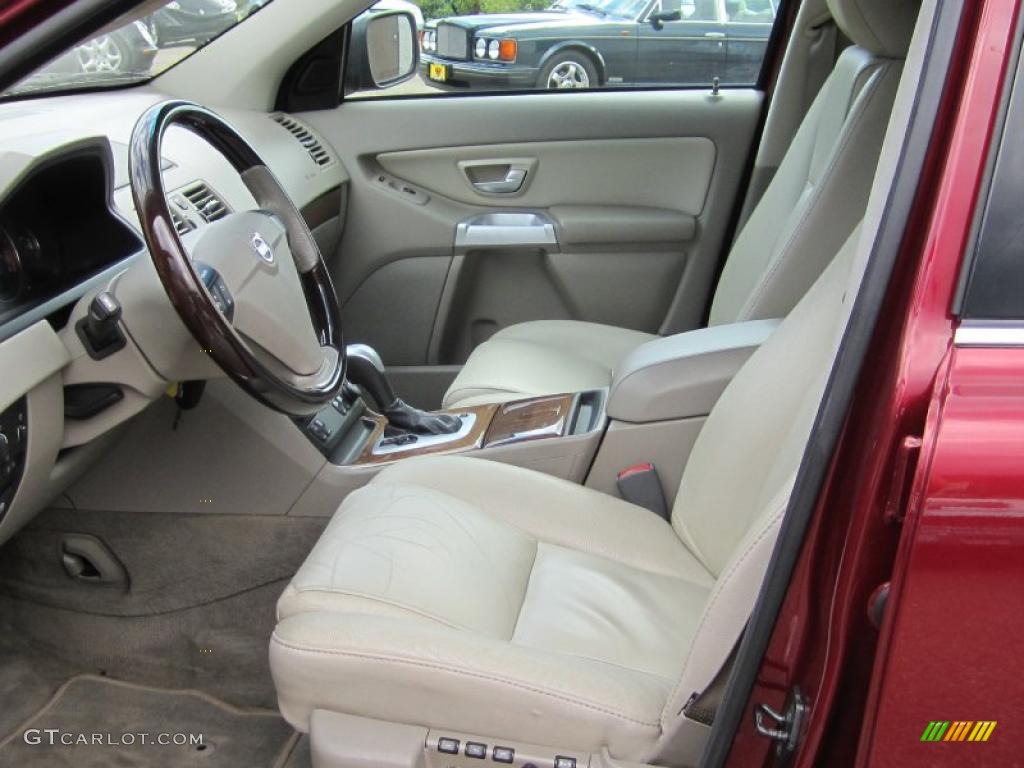 2004 XC90 T6 AWD - Ruby Red Metallic / Taupe/Light Taupe photo #16