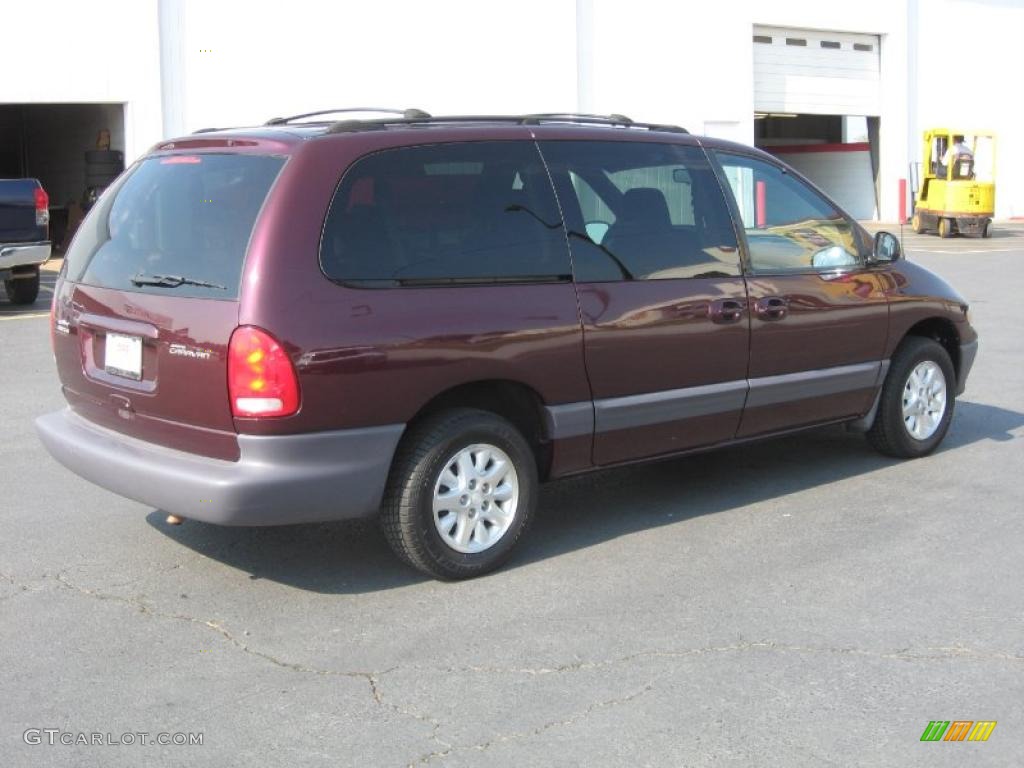 2000 Grand Caravan SE - Deep Cranberry Pearlcoat / Mist Gray photo #7