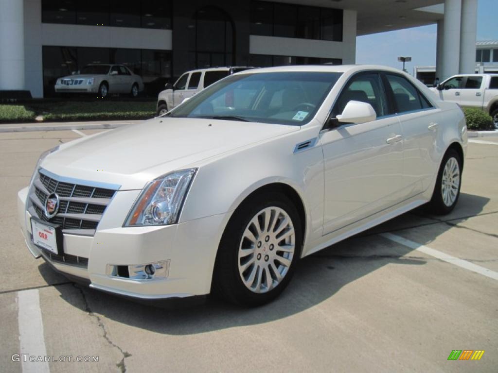 2010 CTS 3.6 Sedan - White Diamond Tricoat / Cashmere/Cocoa photo #1