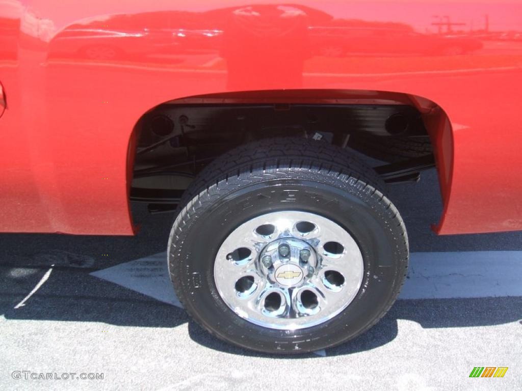 2011 Silverado 1500 LS Extended Cab - Victory Red / Dark Titanium photo #6