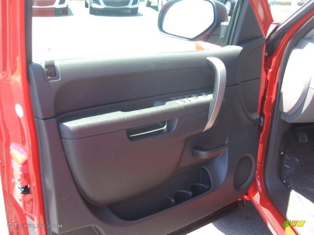2011 Silverado 1500 LS Extended Cab - Victory Red / Dark Titanium photo #7