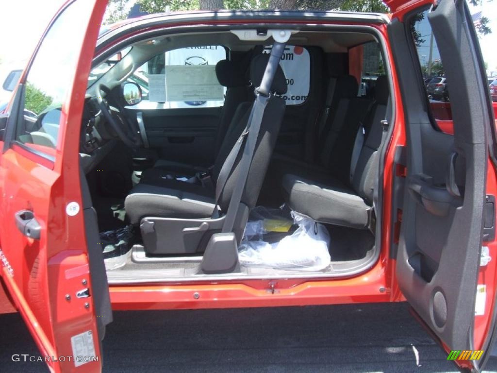 2011 Silverado 1500 LS Extended Cab - Victory Red / Dark Titanium photo #10