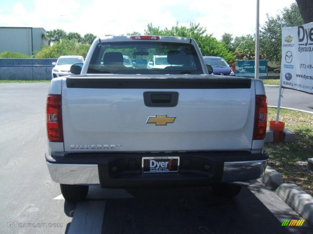 2011 Silverado 1500 Regular Cab - Sheer Silver Metallic / Dark Titanium photo #5