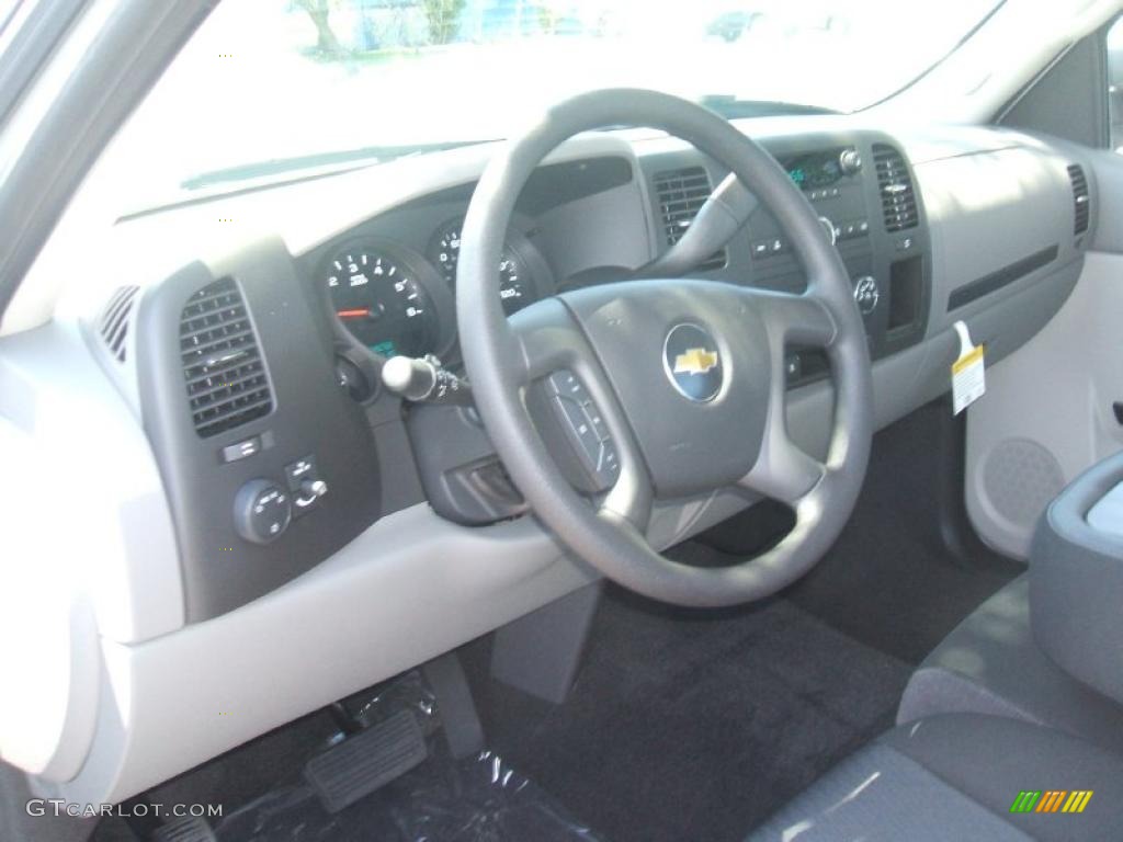 2011 Silverado 1500 Regular Cab - Sheer Silver Metallic / Dark Titanium photo #7