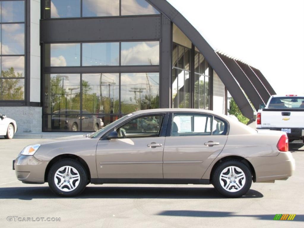 2007 Malibu LS Sedan - Amber Bronze Metallic / Cashmere Beige photo #1