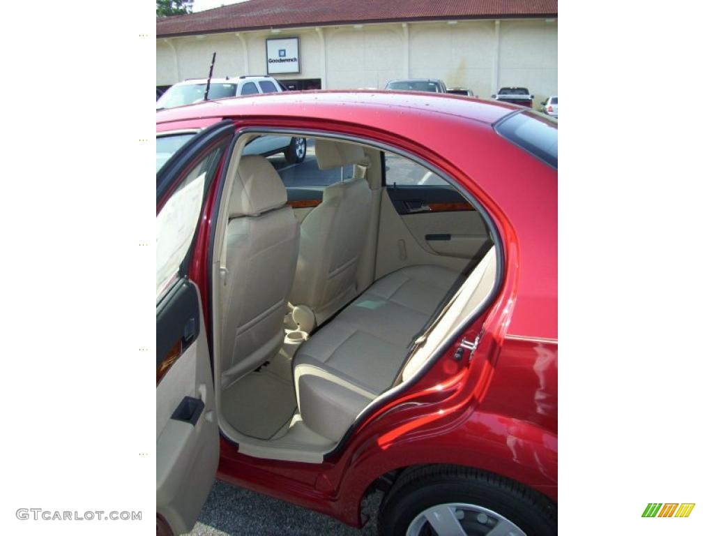 2010 Aveo LT Sedan - Sport Red / Neutral photo #3