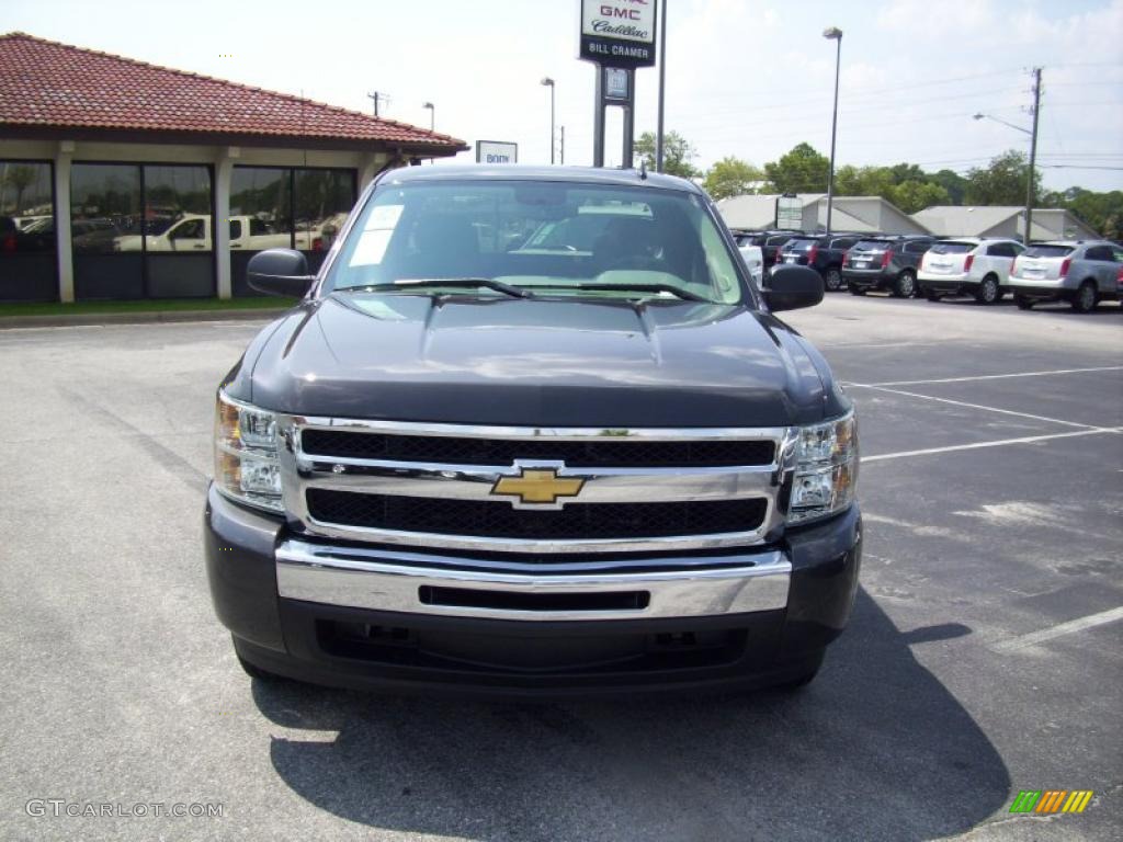 2011 Silverado 1500 LS Extended Cab - Taupe Gray Metallic / Dark Titanium photo #8