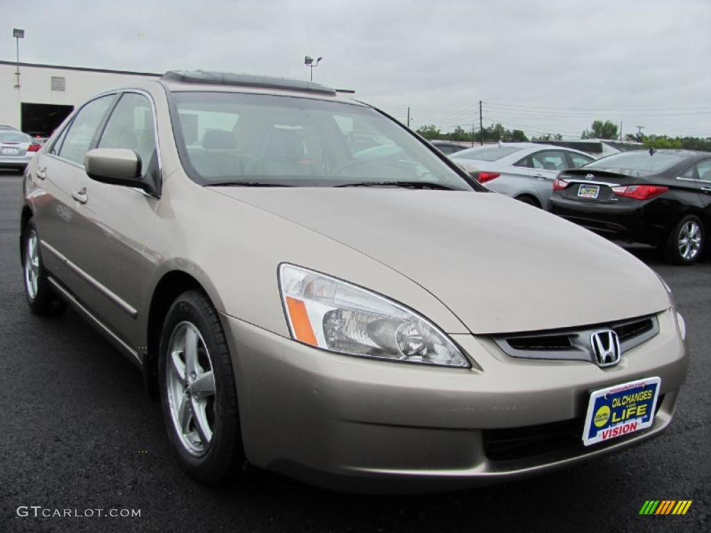 2003 Accord EX-L Sedan - Desert Mist Metallic / Ivory photo #18