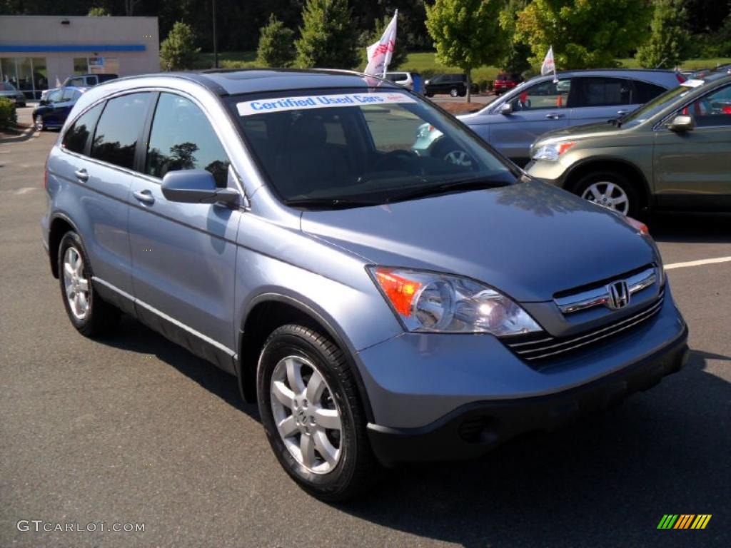 2007 CR-V EX-L - Glacier Blue Metallic / Gray photo #5